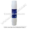 Inline Carbon Filter Cartridge Push Fitting 12 Inch